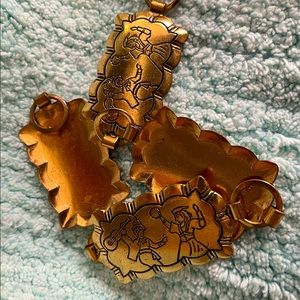 Copper-colored belly dance conch belt